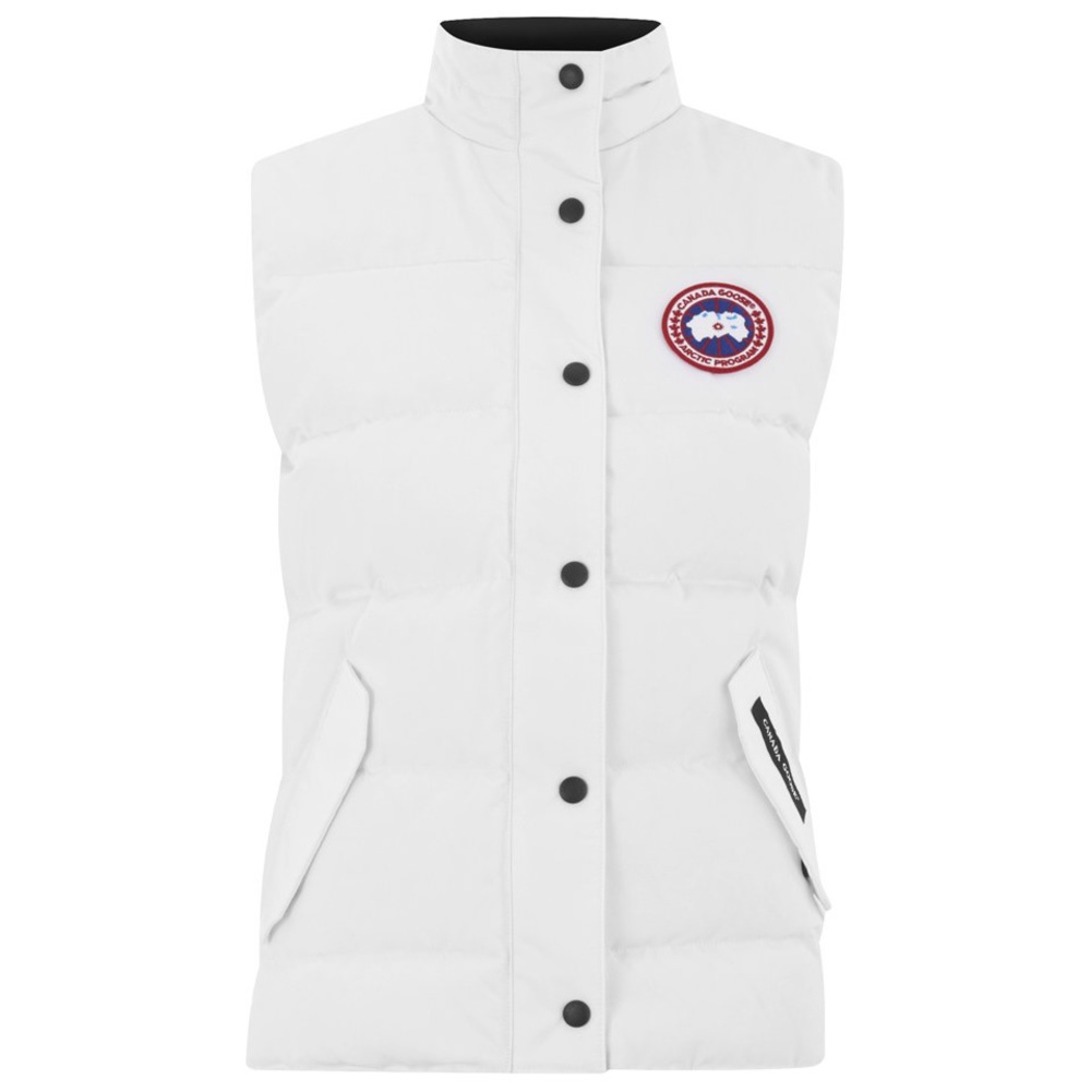 CANADA GOOSE VEST — WHITE